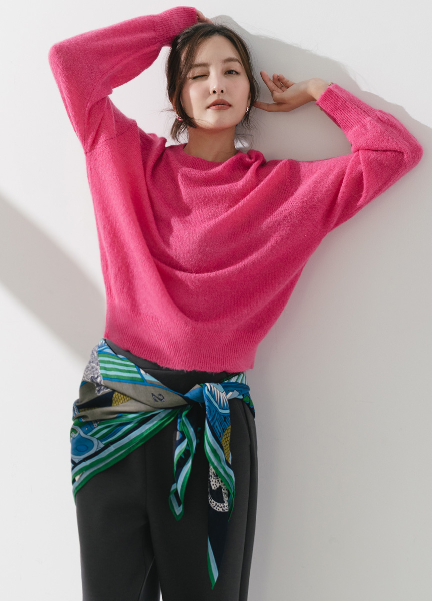 建築與蛇方巾 藍綠色